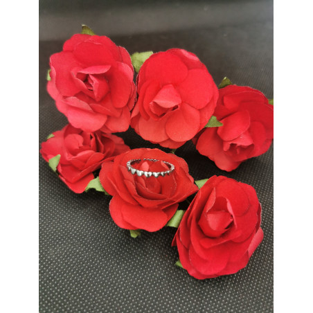 Bague Amalia en métal argent en forme de coeur
